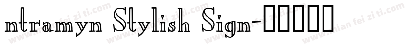ntramyn Stylish Sign字体转换